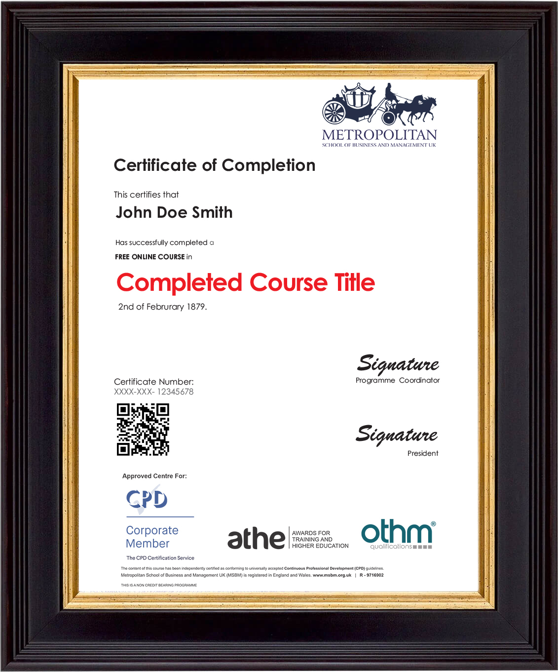 Free-Certificate-Sample